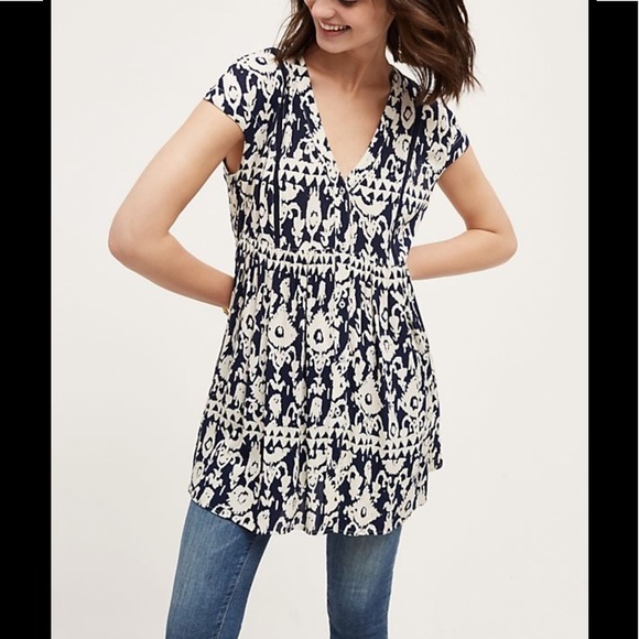 {Anthropologie} Ladder Lace Tunic - Picture 2 of 5